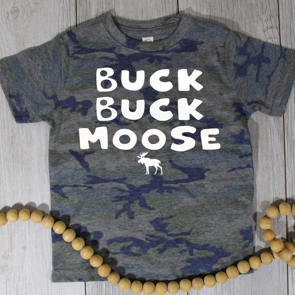 🌊KIDS Buck/Moose Camo T - Picture 1 of 1